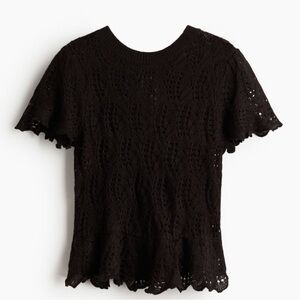H&M Tie-detail pointelle knit cardigan